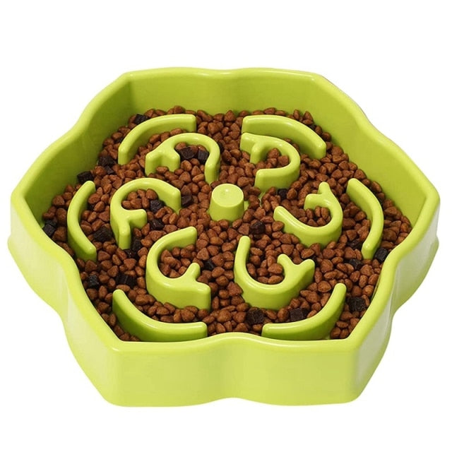 Petal Maze Slow Feeder Dog Bowl