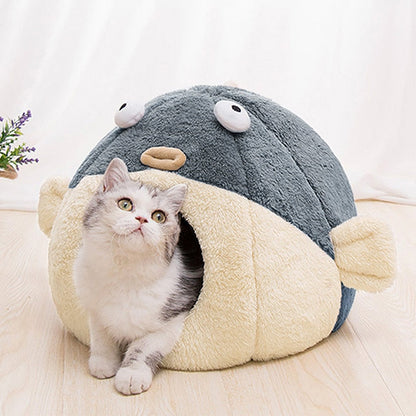 Largemouth Fish Pet Soft Bed