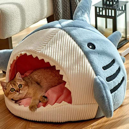 Shark Shape Warm Winter Pet House