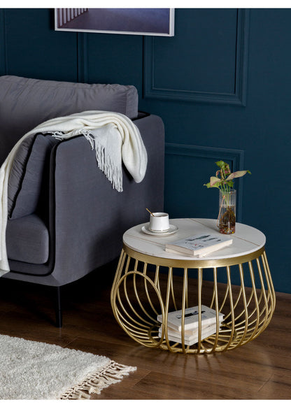 Nordic Stone Plate Coffee Table Cat Nest