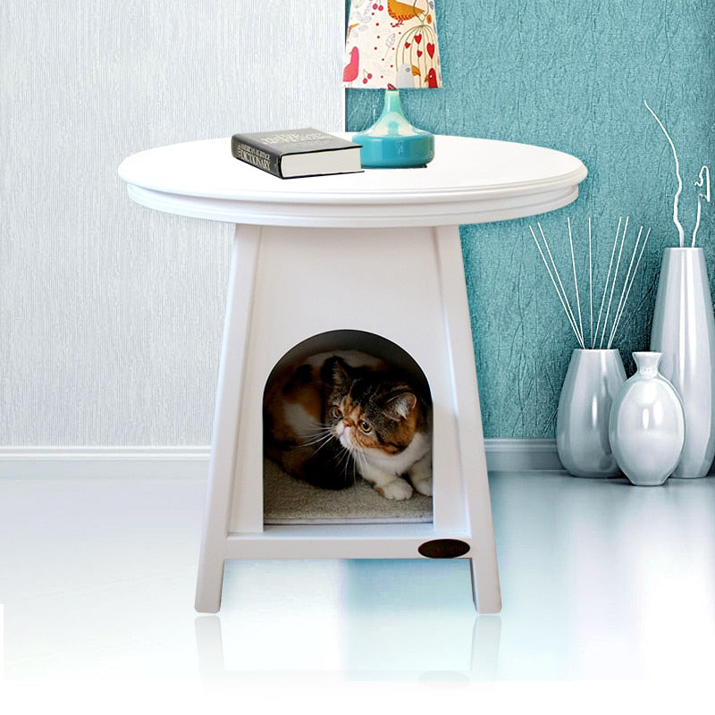 Luxury Coffee Table Cat Plush House