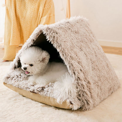 Winter Warm Cat Snow House