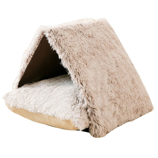 Winter Warm Cat Snow House