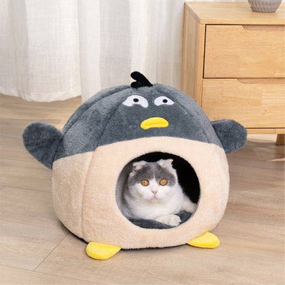 Soft Plush Penguin Pet Bed