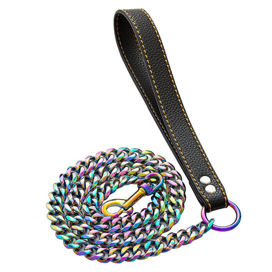 Strong Cuban Stainless Steel Pet Lead