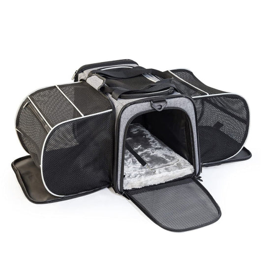 2 Side Expandable Small Dog Carrier