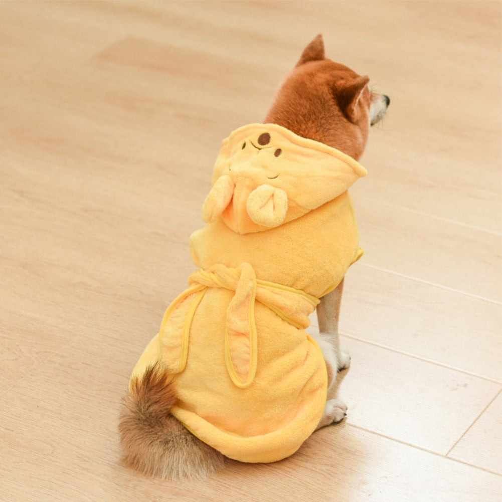 Super Absorbent Hooded Dog Bathrobes