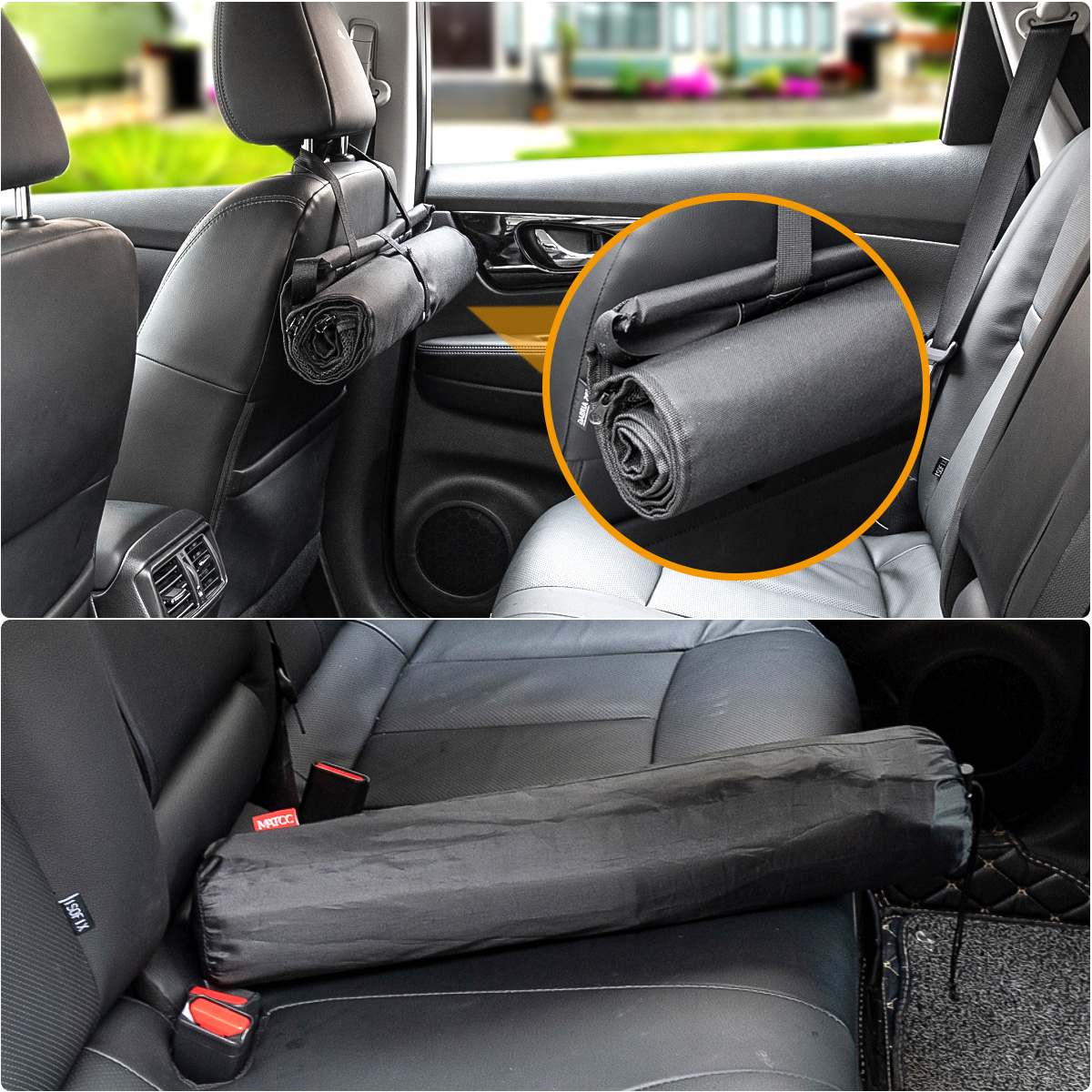 Folding Hammock Dog Car Front Seat Cover