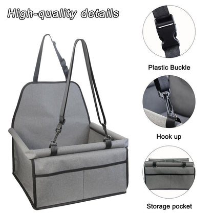 Dog Car Booster Seat With Safety Belt