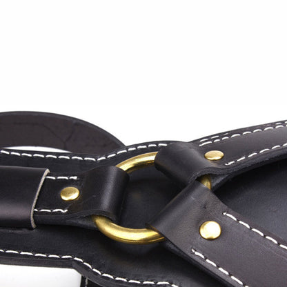 Luxury Dog Leather Chest Harness