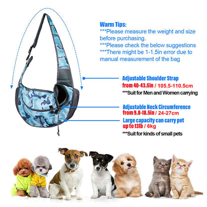 Durable Padded Strap Pet Sling Bag