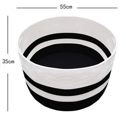 Woven Cotton Rope Dog Toys Basket