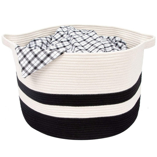 Woven Cotton Rope Dog Toys Basket