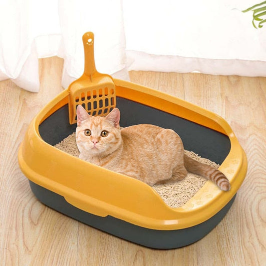Detachable Rim Durable Cat Litter Box