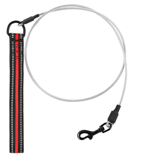 Strong Comfort Padded Handle Metal Dog Leash