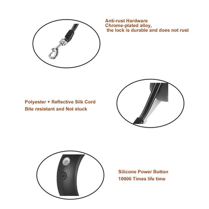 Heavy Duty Rechargeable LED Flashlight Dog Lead