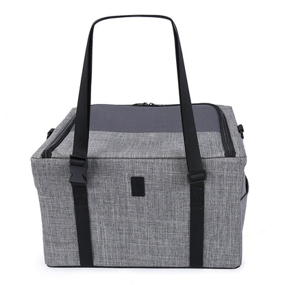 Metal Frame Pet Car Seat Carrying Bag