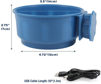 Hanging Crate Heating Dog Bowl