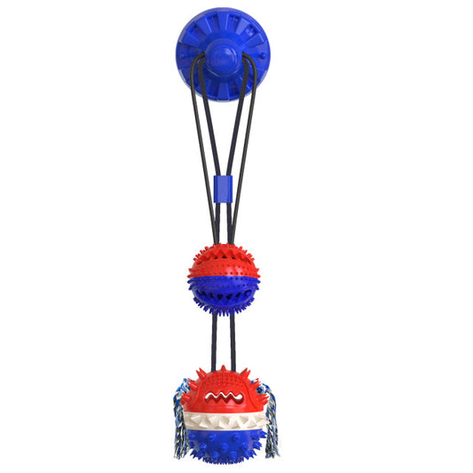 Double Ball Molar Teeth Dog Toy