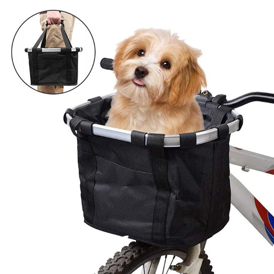 Front Handlebar Dog Bicycle Basket