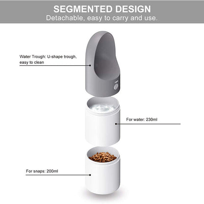2 In 1 Detachable Dog Water Bottle