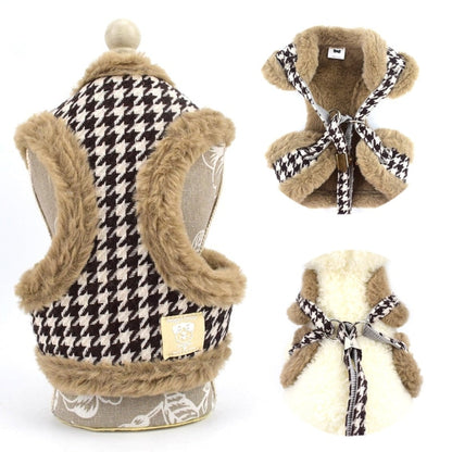 Thick Faux Fur Soft Dog Harness